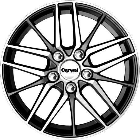 Carwel Lacha 2022 Black Polished 6.5x16/5x114.3 D67.1 ET43  
