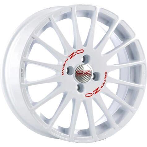 OZ Racing Superturismo WRC 2022 Race White Red Lettering 8x18/5x114.3 D75 ET40  